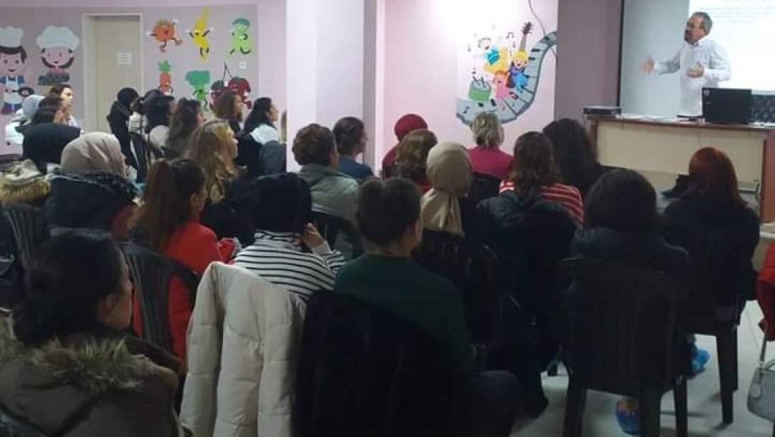 Ada Anaokulu Konferans Salonunda velilerimize yönelik ''Çocuklarda Sınır Koyma ve Sihirli 5 Dakika'' konulu seminer düzenlendi.